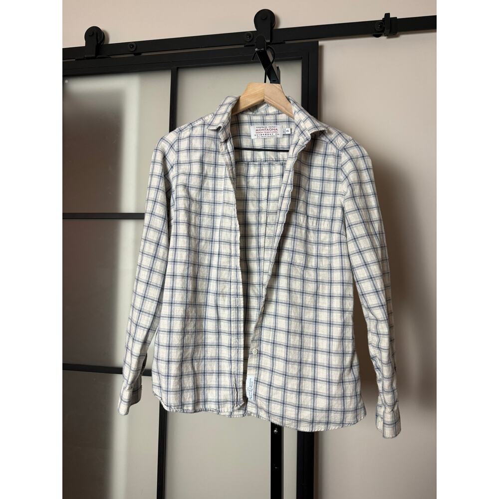 Guideboat Co. Montagna Shirt Womens Plaid Flannel Featherweight Italian Sz XS